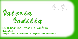 valeria vodilla business card